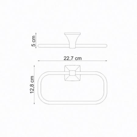 Полотенцедержатель WasserKraft Wern K-2560 хром