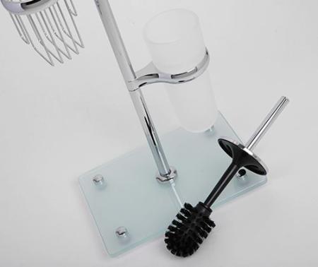 Ершикик туалетный WasserKraft K-1248 напольный хром