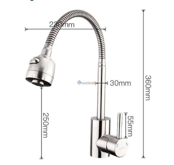 Смеситель для кухни Frap F44899-1 с краном для фильтр/воды сатин