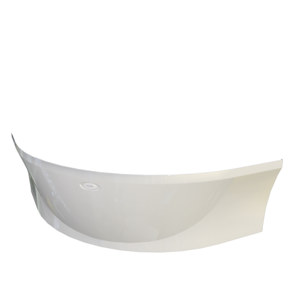 Ванна акриловая "ФИЛАДЕЛЬФИЯ", 1680х1680, рама-подставка, фронтальная панель, слив-перелив автомат с сеточкой (хром, с сифоном)