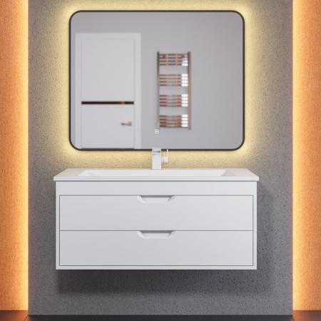 Тумба под раковину для ванной Uperwood Modul 100 см, подвесная, матовая, белая
