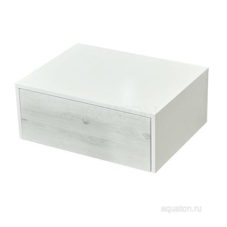 Комод AQUATON Сакура 1A220403SKW80 60 с ящиком,ольха наварра/белый глянец