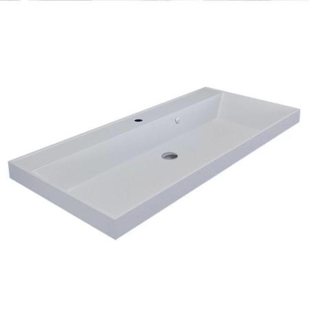 Раковина кварцевая Uperwood Classic Quartz 100 см, белая матовая, жасмин