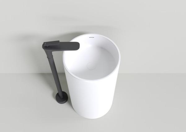 Раковина NT BAGNO NT609 SIENA 450x450 искусственный камень белый матовый