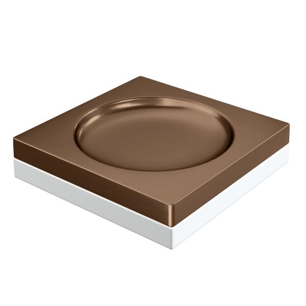 Мыльница Boheme квадратная Qubic Brushed Bronze 10960-BRB