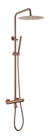 Стойка для душа Boheme c термостатом UNO Copper Brushed 468-T-CB