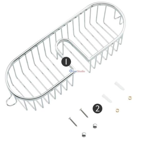F354 Полка Frap нерж хром