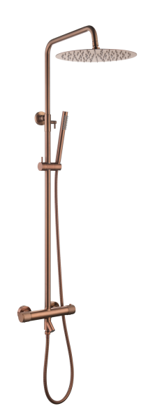 Стойка для душа Boheme c термостатом UNO Copper Brushed 468-T-CB