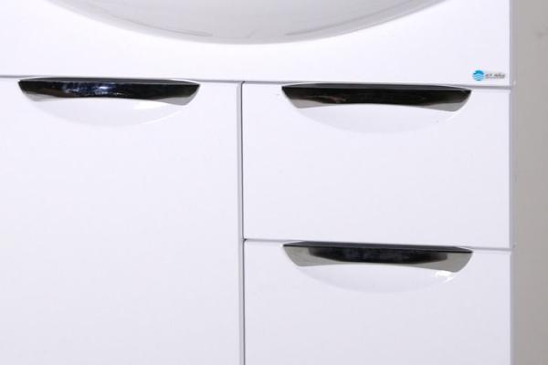 Тумба под раковину ASB-Mebel Мессина 9891R 600х440 мм цвет белый глянец напольная