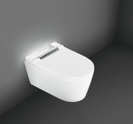 Унитаз-биде Geberit AquaClean Sela 146.224.21.1 (глянцевый хром) подвесной