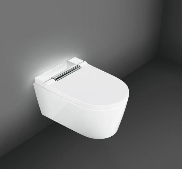 Унитаз-биде Geberit AquaClean Sela 146.224.21.1 (глянцевый хром) подвесной