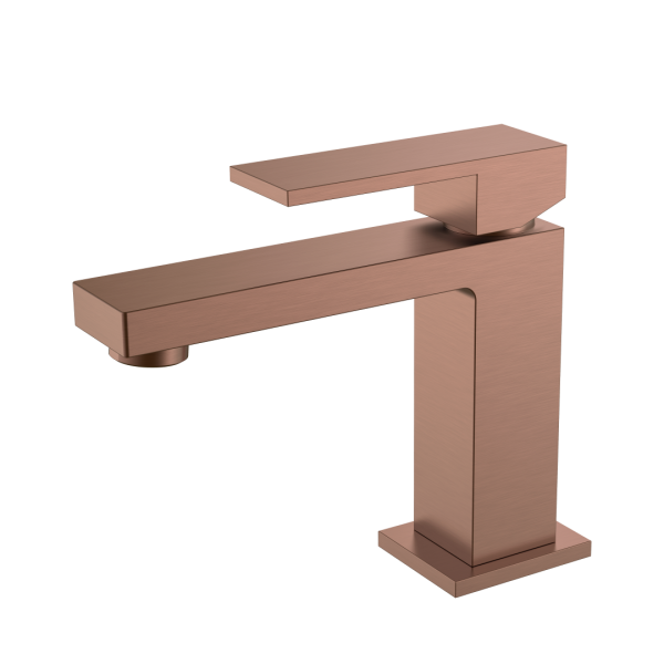 Cмеситель для умывальника Boheme Qubic Brushed Bronze 471-BRB