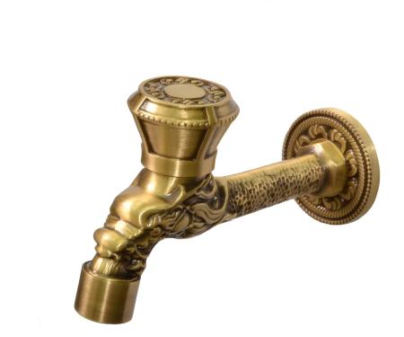 Сливной кран BRONZE DE LUXE длинный (насадка-рассекатель) (21594/1) бронза