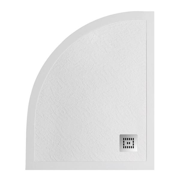 Душевой поддон BelBagno 120x80 TRAY-MR-UNO-RH-120/80-550-35-W-R-CR искусственный камень асимметричный