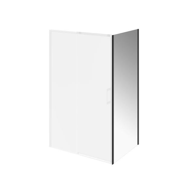 Душевая панель боковая Kerama Marazzi LINDO ЛИНДО LN.90.FP.BLK.M 90х195, матовый черный