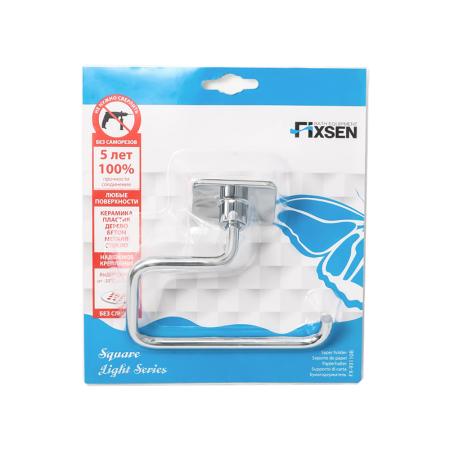 Держатель для туалетной бумаги FIXSEN SQUARE FX-93110B, хром