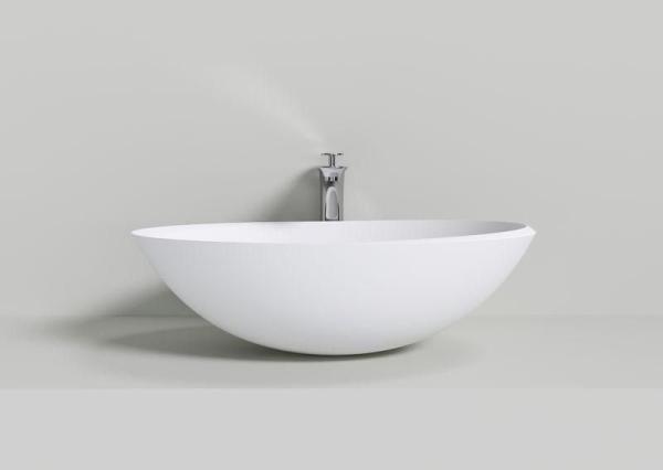 Раковина NT BAGNO NT401 MILANO 600x400 искусственный камень белый матовый