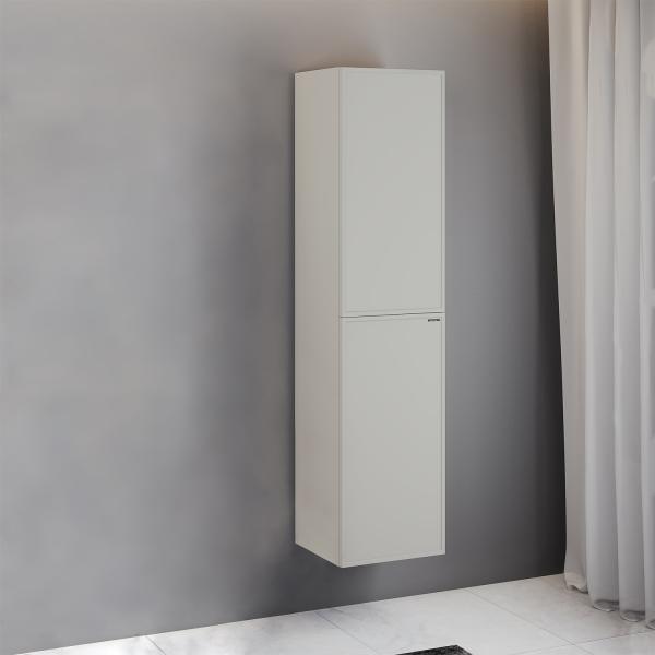 Шкаф-колонна Comforty Мадрид-40Н 00-00022669CF серый шёлк для комплектации с ножками