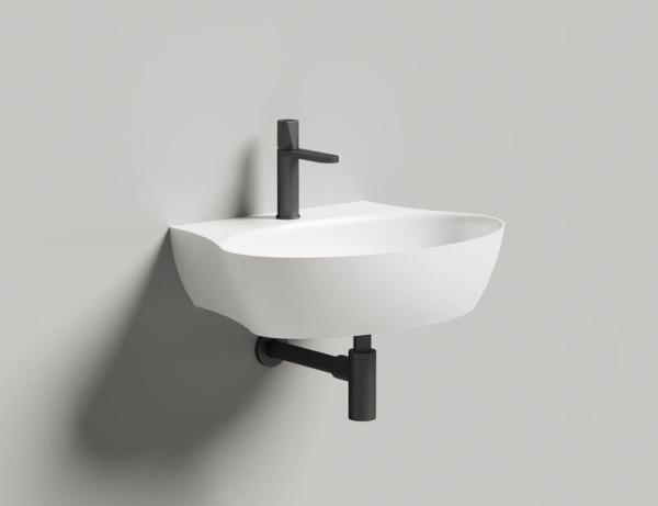 Раковина Salini ALDA WALL 01 S-Stone матовая 58x45 140321M накладная без отв.смесителя