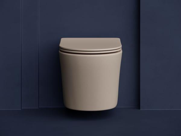 Унитаз Ceramicanova Balearica CN6000MC Капучино Матовый безободковый Подвесной дюропласт микролифт