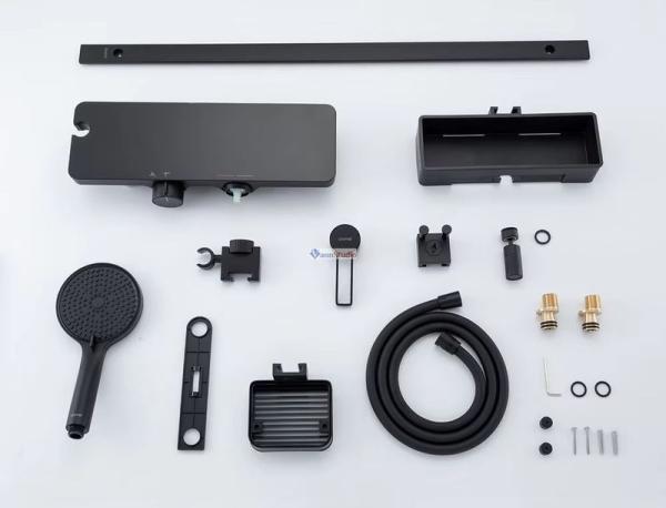 Смеситель Gappo G3296-26 черный матовый для ванны