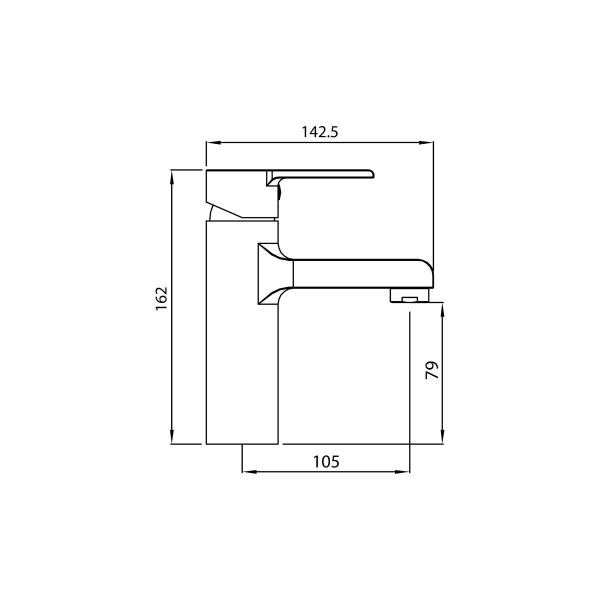Смеситель Koller Pool KVADRO Arc для раковины