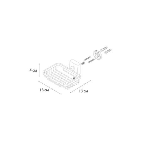 Мыльница Fixsen Kvadro FX-61309 решетка