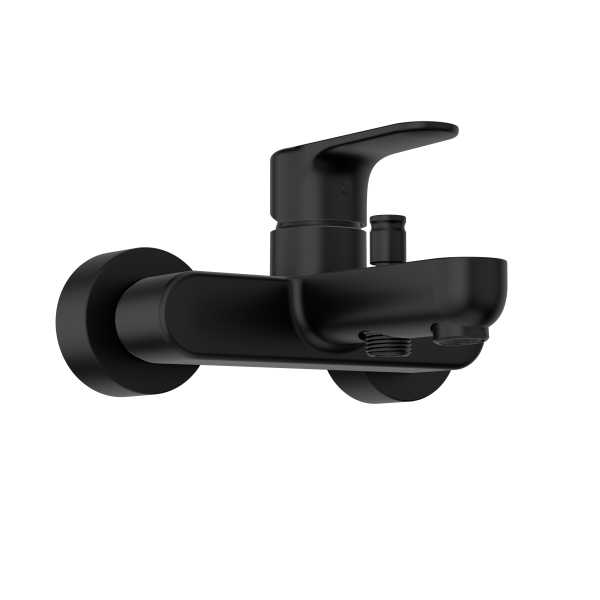 Смеситель VitrA Root Round  A4272536EXP настенный однорычажный матовый черный латунь
