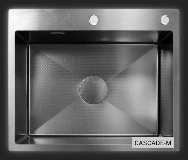 Мойка кухонная Esbano CASCADE-M 600х500х230 оружейная сталь PVD покрытие