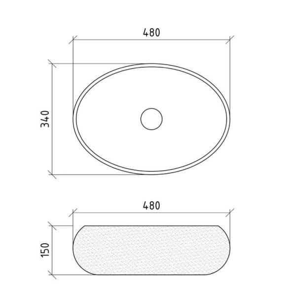 Накладная раковина Boheme Neoart 861 овальная серебро 48х34