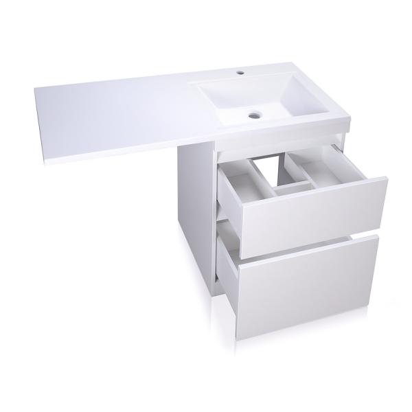 Тумба под раковину Style Line Elfante Даллас 120 напольная, Люкс белая, PLUS