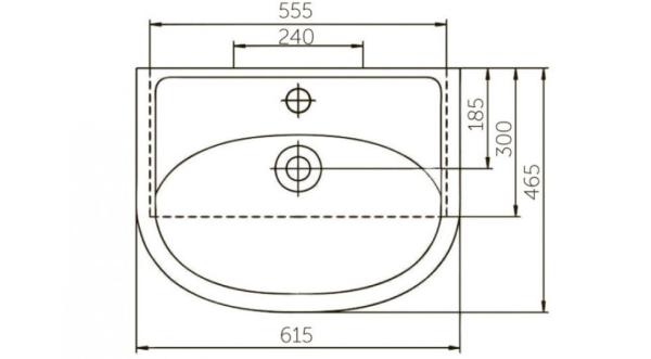 Раковина Rosa Уют 55 SD-00000065
