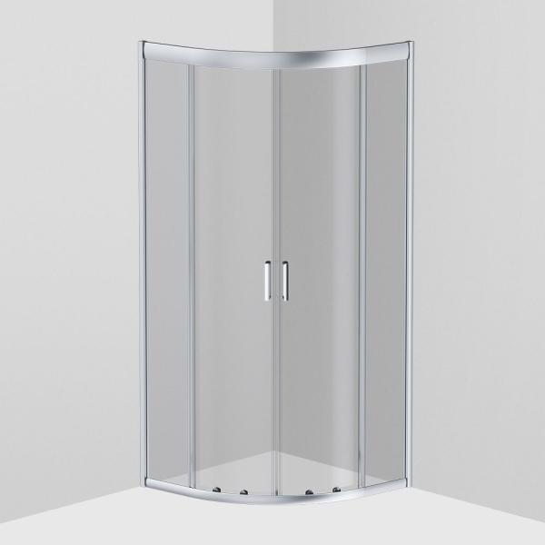 Душевой уголок AM.PM Gem W90G-401-080WT прозрачное, профиль матовое серебро