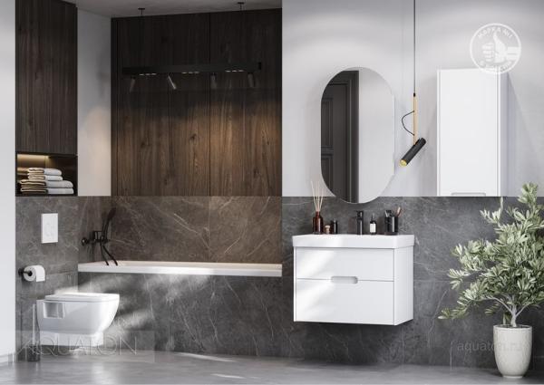 Тумба под раковину AQUATON Оливия 70 белый матовый 1A254301OL010