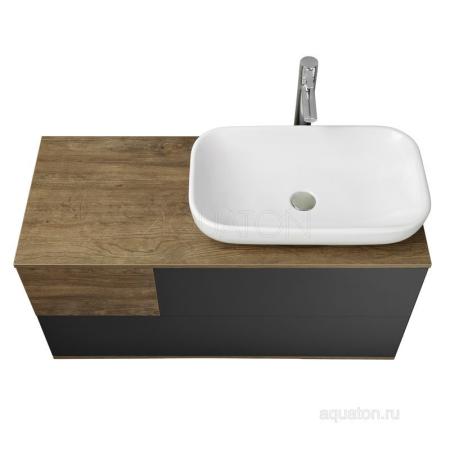 Тумба под раковину AQUATON Терра 105 дуб кантри, антрацит 1A246901TEKA0