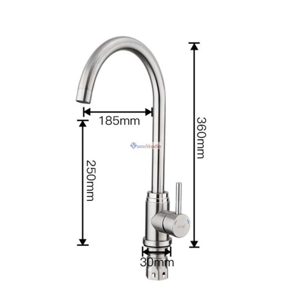 Смеситель для кухни Frap F41899-1 сатин