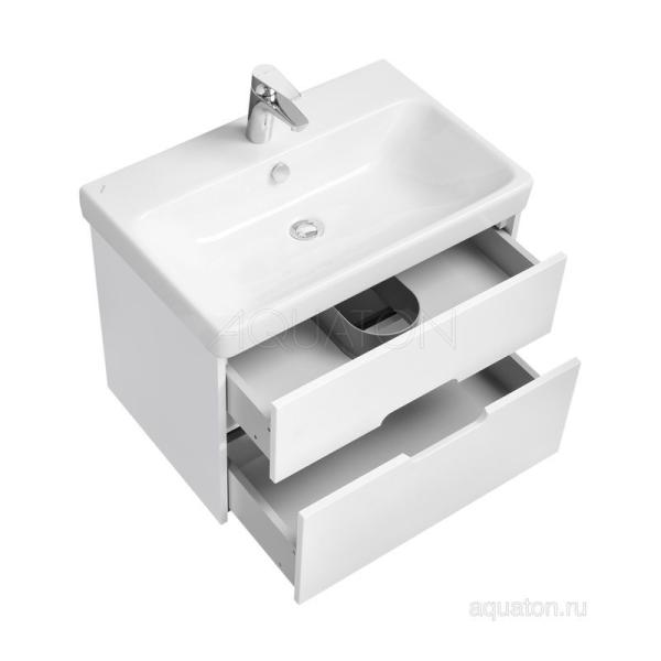 Тумба под раковину AQUATON Оливия 70 белый матовый 1A254301OL010