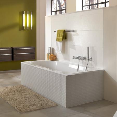 Villeroy&Boch Oberon Ванна встраиваемая 1700*750*450, к-т ножек, материал: Quaryl, цвет: альпийский белый