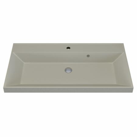 Раковина кварцевая Uperwood Classic Quartz 90 см, бежевая матовая, лён