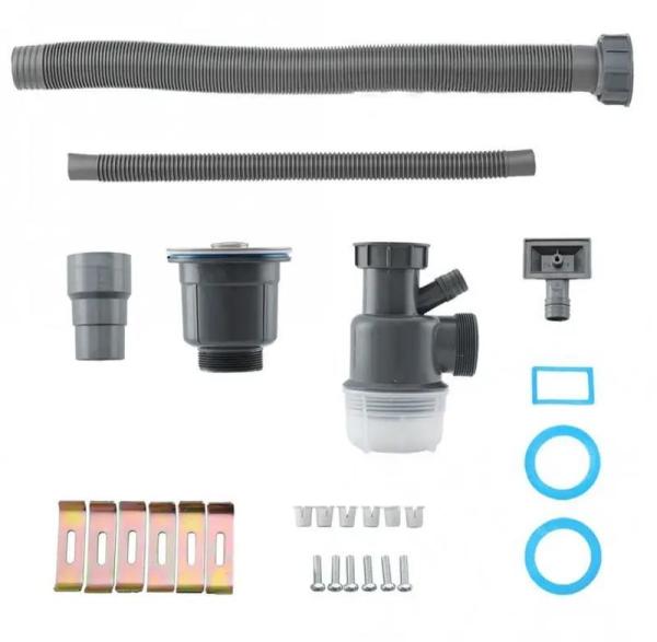 Кухонная мойка Gappo GS7246 720x460x215mm 0.8мм с коландером Сатин