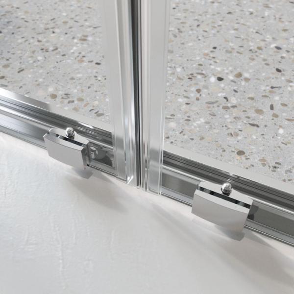 Душевая дверь BelBagno LUCE 150 прозрачное стекло 6 мм профиль хром LUCE-BF-2-150-C-Cr