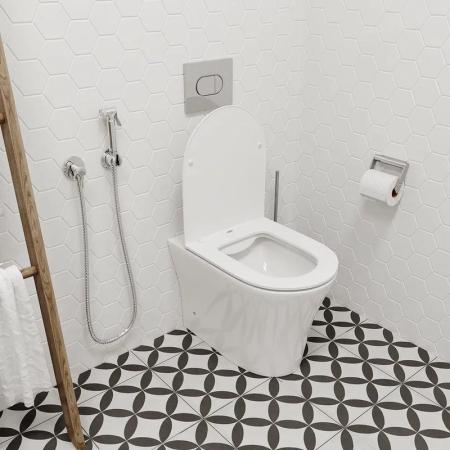 Унитаз Cerutti SPA ADIGE F приставной безободковый CT8907 (500x365x405)