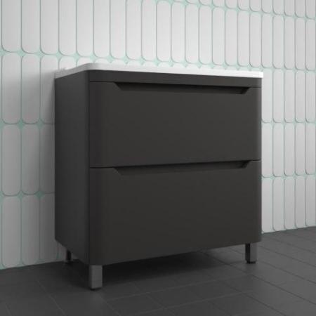 Напольная тумба Uperwood Ocean ToceanF80b2 80 см черная 2 ящика