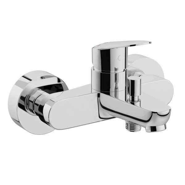 Смеситель VitrA Flow Round  A43057EXP1 настенный однорычажный хром латунь