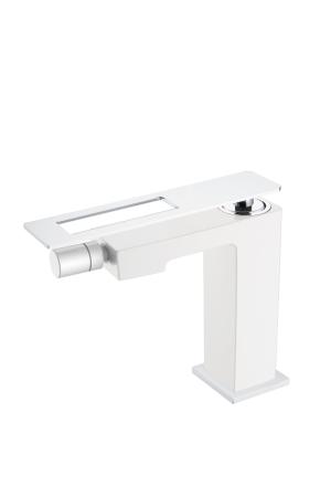 Смеситель для биде Boheme Q WhiteChrome_Комплект 146-WCR