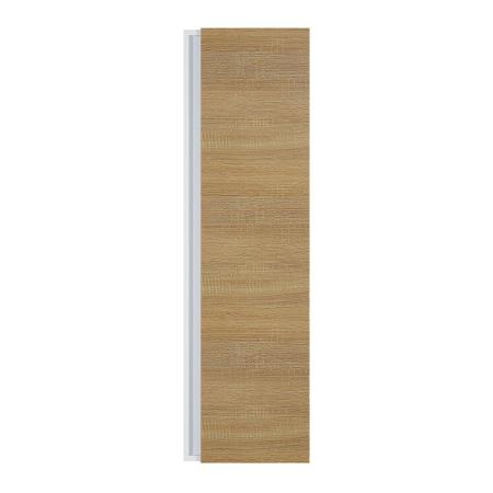 Шкаф-пенал для ванной Uperwood Barsa 35*28*120 см, подвесной, белый/дуб сонома