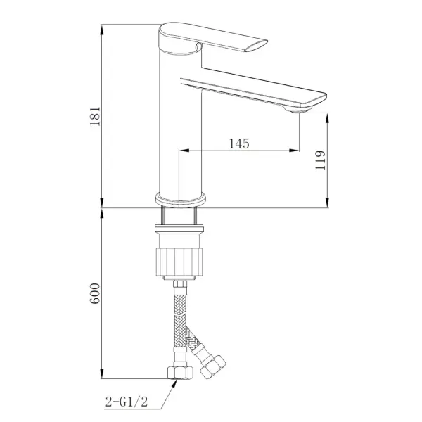 Смеситель для раковины BOCH MANN, MIMI B BM10905 хром
