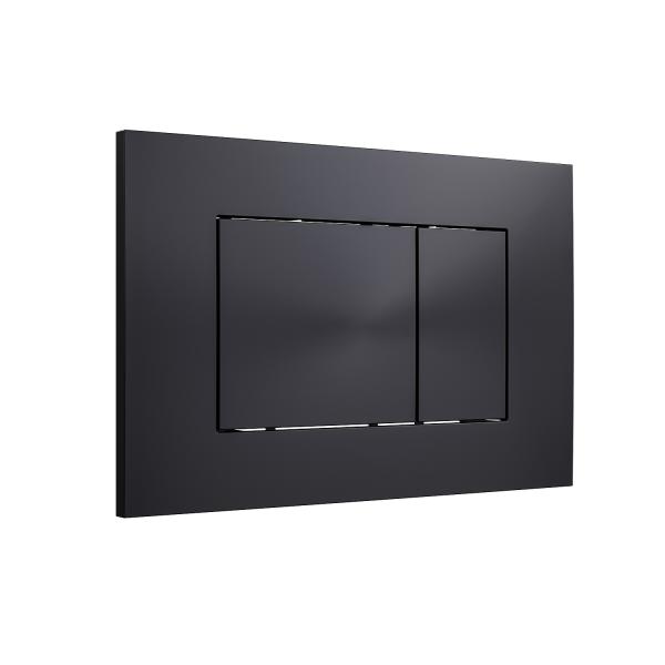 Кнопка смыва KNOTLOR DUET BIS106BL, черный  (серия 1)