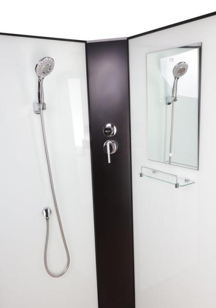 Душевая кабина Niagara NG-6709-14BK 1000х1000х2150 высокий поддон 45см стекло прозрачное черные профиля