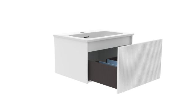 Тумба под раковину LA FENICE TERRA Bianca белая 60 FNC-01-TER-B-60 белый матовый